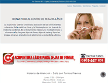 Tablet Screenshot of dejarconlaser.com.ar